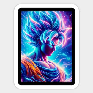 Super saiyan goku dragon ball z Sticker